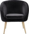 Fauteuil TROMSO Fluweel Zwart