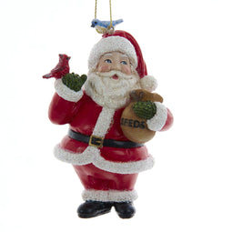 Kurt s adler - 4.25 inch Resin Santa W/Birds Orn. 10,16x6,35x5,08...