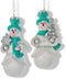 Kurt s adler - 4.5 inch Resin White & Turquoise Snowman 10,668x4,...