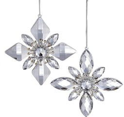 Kurt s adler - 5.3 inch Silver Jewel Snowflake Orn 2/As 12,954x1,...