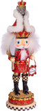 Kurt S. Adler Hollywood Nutcrackers™ - Houten notenkraker - Met muizenkoning - 45cm