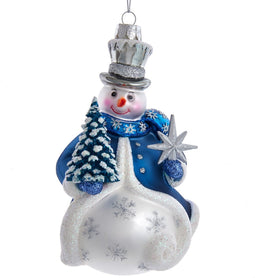 Kurt s. Adler - Orn glas sneeuwman l11cm