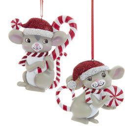 Kurt s adler - Ornament plastic muis met snoep l7cm