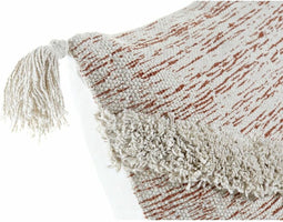 Kussen DKD Home Decor Beige Oranje 45 x 10 x 45 cm Franjes