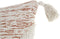 Kussen DKD Home Decor Beige Oranje 45 x 10 x 45 cm Franjes