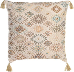 Kussen DKD Home Decor Beige Polyester Katoen Aluminium Ruiten (60 x 20 x 60 cm)