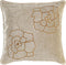 Kussen DKD Home Decor Gouden Polyester Blommor (45 x 10 x 45 cm)