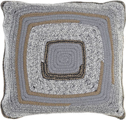 Kussen DKD Home Decor Natuurlijk Grijs Polyester Katoen Aluminium Jute (40 x 10 x 40 cm)