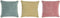 Kussen DKD Home Decor Roze Polyester Katoen Aluminium Groen Geel Franjes (45 x 10 x 45 cm) (3) (3 Stuks)