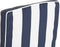 Kussen DKD Home Decor Strepen Wit Marineblauw (42 x 4 x 115 cm)
