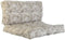 Kussen DKD Home Decor Voor op de grond Grijs Lichtbruin Aluminium Blad van een plant 120 x 80 x 16 cm