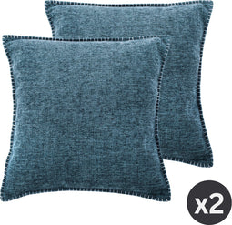Kussen (gevuld) DAMIAN, SET/2, 45x45cm, Indigo Blue