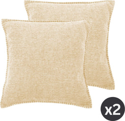Kussen (gevuld) DAMIAN, SET/2, 45x45cm, ivoor