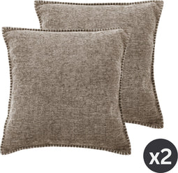 Kussen (gevuld) DAMIAN, SET/2, 45x45cm, Vintage Khaki