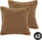 Kussen (gevuld) HESSIAN, SET/2, 45x45cm, camel
