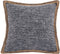 Kussen (gevuld) HESSIAN, SET/2, 45x45cm, zwart