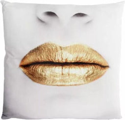 Kussen Golden Lips - wit | Meubelplaats