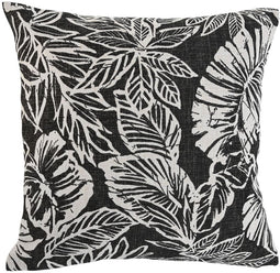 Kussen Home ESPRIT Wit Zwart Bedrukt 45 x 15 x 45 cm