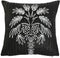 Kussen Home ESPRIT Wit Zwart Palmboom 42 x 15 x 42 cm