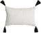 Kussen Home ESPRIT Wit Zwart Ruiten 50 x 15 x 30 cm