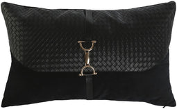 Kussen Home ESPRIT Zwart Gouden 50 x 10 x 30 cm