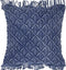 Kussen Macrame Blue