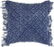 Kussen Macrame Blue
