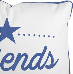 Kussen Positive 45 x 45 x 12 cm Kobaltblauw