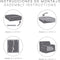 Kussenhoes Eysa ROC Lichtbruin 85 x 15 x 100 cm Sofa