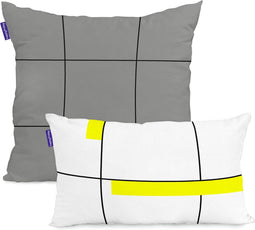 Kussenhoes HappyFriday Blanc Firefly Multicolour 2 Onderdelen