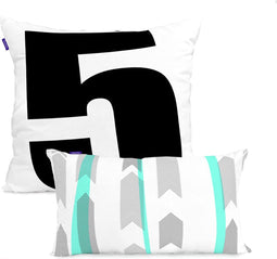Kussenhoes HappyFriday Blanc Five Multicolour 2 Onderdelen