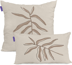 Kussenhoes HappyFriday Blanc Maple Multicolour 2 Onderdelen