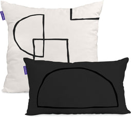 Kussenhoes HappyFriday Blanc Serenity Multicolour 2 Onderdelen