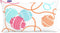 Kussenhoes HappyFriday Moshi Moshi Cat & Mouse Multicolour 50 x 30 cm