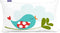 Kussenhoes HappyFriday Mr Fox Little Birds Multicolour 50 x 30 cm