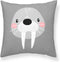 Kussenhoes Kids&Cotton Tabor A Grijs 50 x 50 cm Zeehond