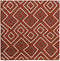 Kussenhoes Terra cotta (50 x 1 x 50 cm)