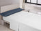 Kussensloop Happy Home MIX COLORS Marineblauw Bed van 180/200 144 Draden 45 x 85 cm (2 Stuks)