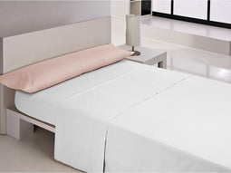 Kussensloop Happy Home MIX COLORS Roze Bed van 150/160 144 Draden 45 x 85 cm (2 Stuks)