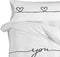 Kussensloop HappyFriday Blanc My Love Multicolour 45 x 125 cm