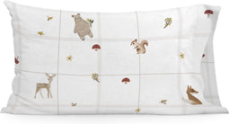 Kussensloop HappyFriday Mini Woods animals Multicolour 50 x 75 cm