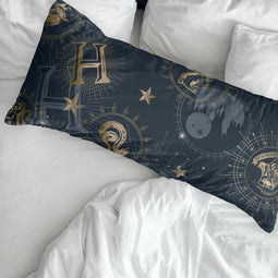 Kussensloop Harry Potter Multicolour Amber Gouden 175 Draden 45 x 110 cm 100% katoen