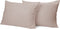 Kussensloop Hotelsluiting flanel - Kussenslopen 60x70 Set Van 2 - Taupe