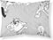 Kussensloop Looney Tunes Wit Zwart Multicolour 175 Draden 50x80cm 50 x 80 cm 100% katoen