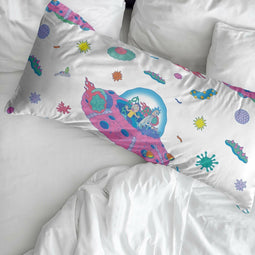 Kussensloop Rick and Morty Universe Multicolour 175 Draden 50 x 80 cm 45 x 110 cm 100% katoen