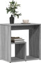 vidaXL - Bijzettafel - 50x30x50 - cm - bewerkt - hout - grijs - sonoma - eikenkleurig