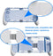 JYS Comfort grip - Handgreep voor Nintendo Switch OLED/Switch Lite/Switch - Bescherming tegen vallen en krassen - Wit (1 stuk)