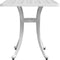 vidaXL Tuintafel 53x53x53 cm gietaluminium wit