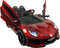 Elektrische kinderauto Lamborghini Aventador SVJ, 12 volt met echte vleugeldeuren! | Elektrische Kinderauto | auto voor kinderen Met afstandsbediening | Kinderauto voor 1 tot 5 jaar (Rood)