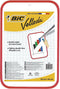 BIC Velleda Dubbelzijdig Whiteboard Wisbordje - Rood Frame - Pak van 1 Stuk - 30x44cm